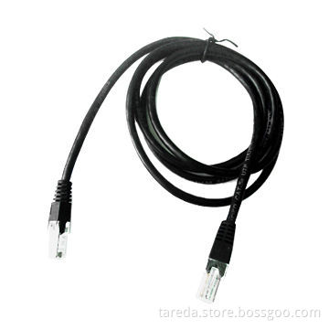 Cat5e UTP 24AWG x 4PR All Copper Patch Cord with 1.2m Length, Black Color and RoHS Mark